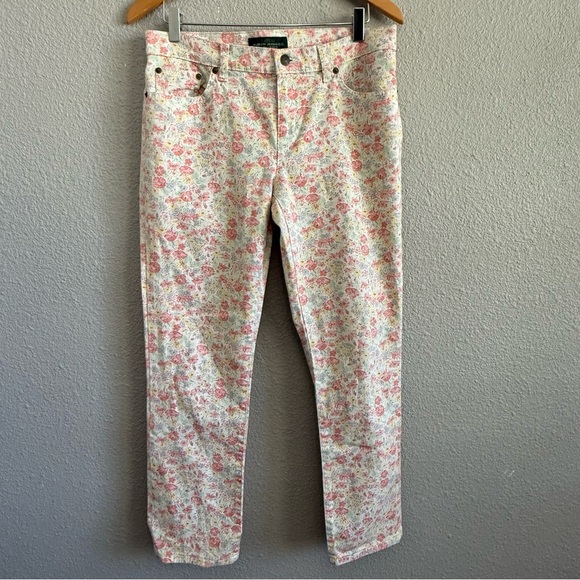 Lauren Ralph Lauren Floral Jeans Size 8 - Picture 1 of 4